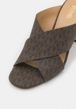 MICHAEL Michael Kors PORTER MULE - Heeled Mules - Brown -MICHAEL Michael Kors shop 90e18d9a542141eebba18306843bbb57