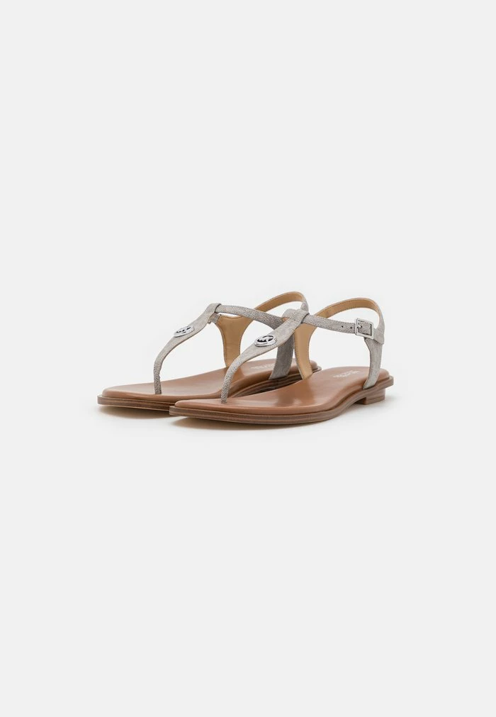 MICHAEL Michael Kors MALLORY THONG - T-bar Sandals - Pearl Grey 5 MICHAEL Michael Kors MALLORY THONG - T-bar Sandals - Pearl Grey - Image 3
