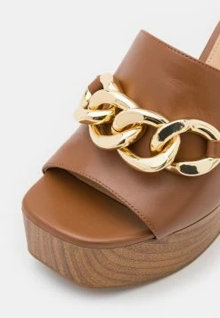 MICHAEL Michael Kors SCARLETT PLATFORM MULE - Clogs - Luggage -MICHAEL Michael Kors shop 9284fca3d0ee43b0a0ba7af6c482efdf