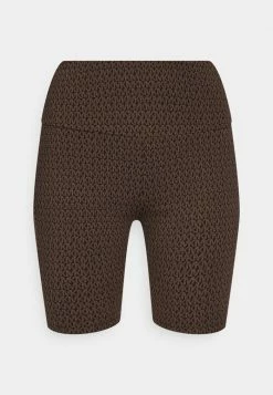 MICHAEL Michael Kors DOT LOGO BIKER - Shorts - Chocolate -MICHAEL Michael Kors shop 942eb08cee4746aabc5aa07e73f81b27
