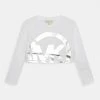 MICHAEL Michael Kors Long Sleeved Top - White -MICHAEL Michael Kors shop 95733dee452d4921bba8e450208c5248