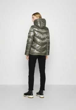 MICHAEL Michael Kors SHORT LENGTH PUFFER WITH DIAGONAL QUILTING - Down Coat - Dark Olive -MICHAEL Michael Kors shop 960752c4988847ea8865e702604a3646