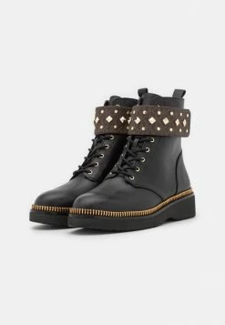 MICHAEL Michael Kors HASKELL CUFF BOOTIE - Lace-up Ankle Boots - Brown/black -MICHAEL Michael Kors shop 969b13093bce4e5f809bf6ebcf0d92c2