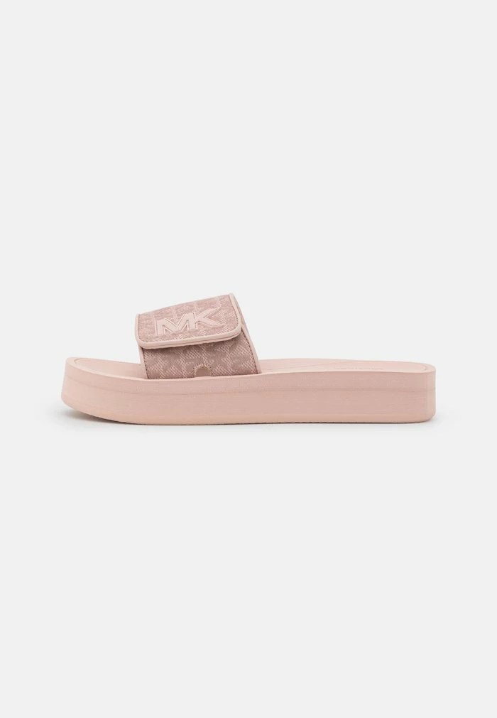 MICHAEL Michael Kors PLATFORM SLIDE - Mules - Soft Pink/fawn 4 MICHAEL Michael Kors PLATFORM SLIDE - Mules - Soft Pink/fawn - Image 2