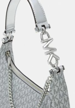 MICHAEL Michael Kors PIPER POUCHETTE - Handbag - Silver -MICHAEL Michael Kors shop 981839d9697a4df582c7472f7261af14