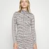 MICHAEL Michael Kors HALF ZIP MINI - Jumper Dress - Nickel