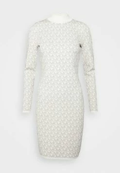 MICHAEL Michael Kors MEGA DOT MOCK NECK DRESS - Jumper Dress - Bone