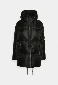 MICHAEL Michael Kors MK LOGO TAPE PUFFER - Down Coat - Black -MICHAEL Michael Kors shop 9b1e0fc5da4a435eb1b8d9ee2a682912