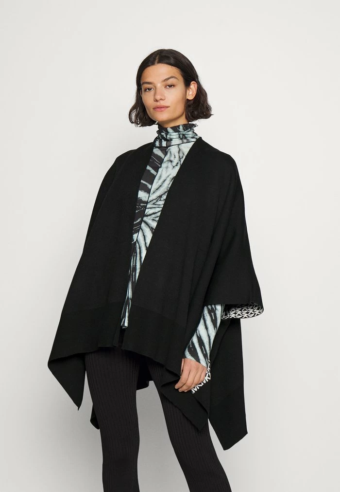 MICHAEL Michael Kors REVERSIBLE LOGO PONCHO - Cape - Black 3 MICHAEL Michael Kors REVERSIBLE LOGO PONCHO - Cape - Black