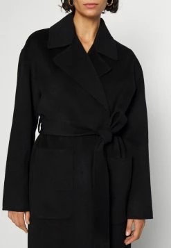MICHAEL Michael Kors DOUBLEFACE ROBE COAT - Classic Coat - Black -MICHAEL Michael Kors shop 9ba7a387c56741f1aa514fead108ca29