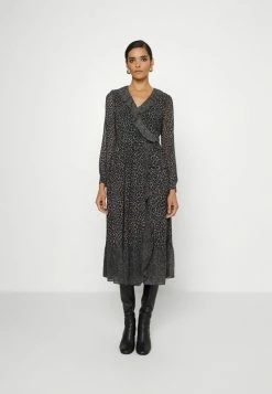 MICHAEL Michael Kors CHEETAH WRAP - Day Dress - Malachitegry