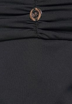 MICHAEL Michael Kors ICONIC SOLIDS EURO GATHERED BOTTOM - Bikini Bottoms - Black -MICHAEL Michael Kors shop 9c0bbf7c098242aeafed75355727a55e