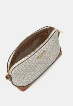 MICHAEL Michael Kors JET CHARM DOME - Across Body Bag - Vanilla/acorn -MICHAEL Michael Kors shop 9c0d9c9bae5d4f18abdc320cd5b88c24
