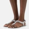 MICHAEL Michael Kors PLATE - T-bar Sandals - Silver