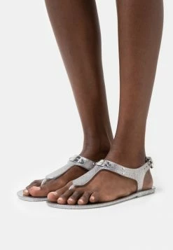 MICHAEL Michael Kors PLATE - T-bar Sandals - Silver