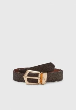 MICHAEL Michael Kors REVERSIBLE BELT - Belt - Brown/gold-coloured