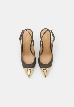 MICHAEL Michael Kors KADENCE TOE CAP SLING - Classic Heels - Brown -MICHAEL Michael Kors shop a1345b3b737c4035bc25500188a234ad