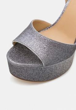 MICHAEL Michael Kors JENSON - High Heeled Sandals - Silver/black -MICHAEL Michael Kors shop a3548cec013747bf8c1701ce854218e1