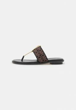MICHAEL Michael Kors VERITY THONG - T-bar Sandals - Black/mocha