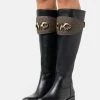 MICHAEL Michael Kors IZZY BOOT - Boots - Black/brown 2 MICHAEL Michael Kors IZZY BOOT - Boots - Black/brown -MICHAEL Michael Kors shop a42f4fd3163b456ea40a42650885ec10