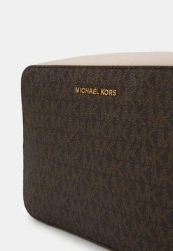 MICHAEL Michael Kors JET CAMERA BAG - Across Body Bag - Brown/softpink -MICHAEL Michael Kors shop a489132968394755adc940b39c462441