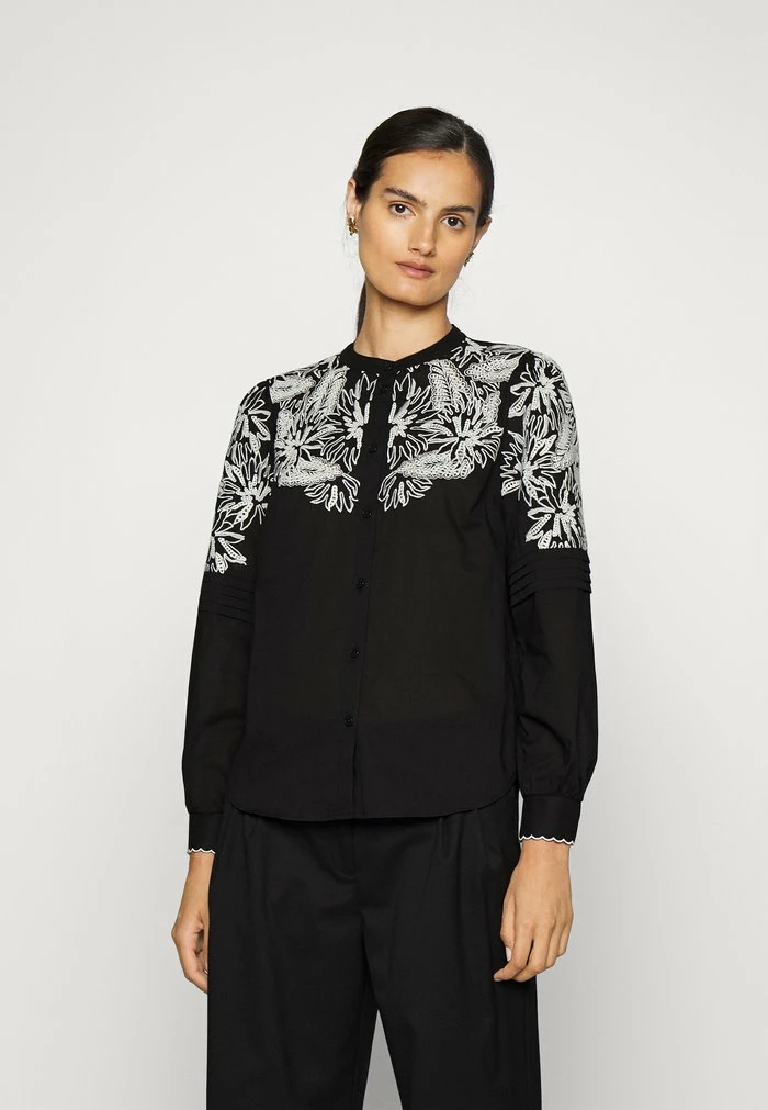 MICHAEL Michael Kors LAWN - Button-down Blouse - Black/bone 3 MICHAEL Michael Kors LAWN - Button-down Blouse - Black/bone