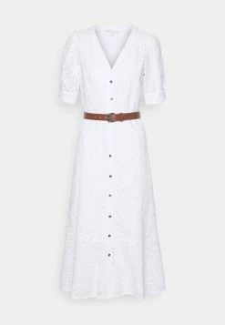 MICHAEL Michael Kors MIDI - Shirt Dress - White -MICHAEL Michael Kors shop a66c59a20d3f4eaa87e24954d30a62ef