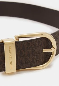 MICHAEL Michael Kors REVERSIBLE BELT - Belt - Brown/chocolate/gold-coloured -MICHAEL Michael Kors shop a735b794f1c44719a23b0699d237f064