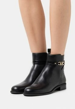 MICHAEL Michael Kors FARRAH FLAT BOOTIE - Classic Ankle Boots - Black