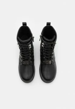 MICHAEL Michael Kors HASKELL JAELYN - Lace-up Ankle Boots - Black -MICHAEL Michael Kors shop a7a0ea536eb544c69b41f6ec8857a252