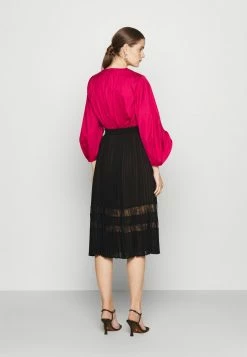 MICHAEL Michael Kors MIDI SKIRT - Pleated Skirt - Black -MICHAEL Michael Kors shop a7cd7053061e49eaadce66d72d9e68cd