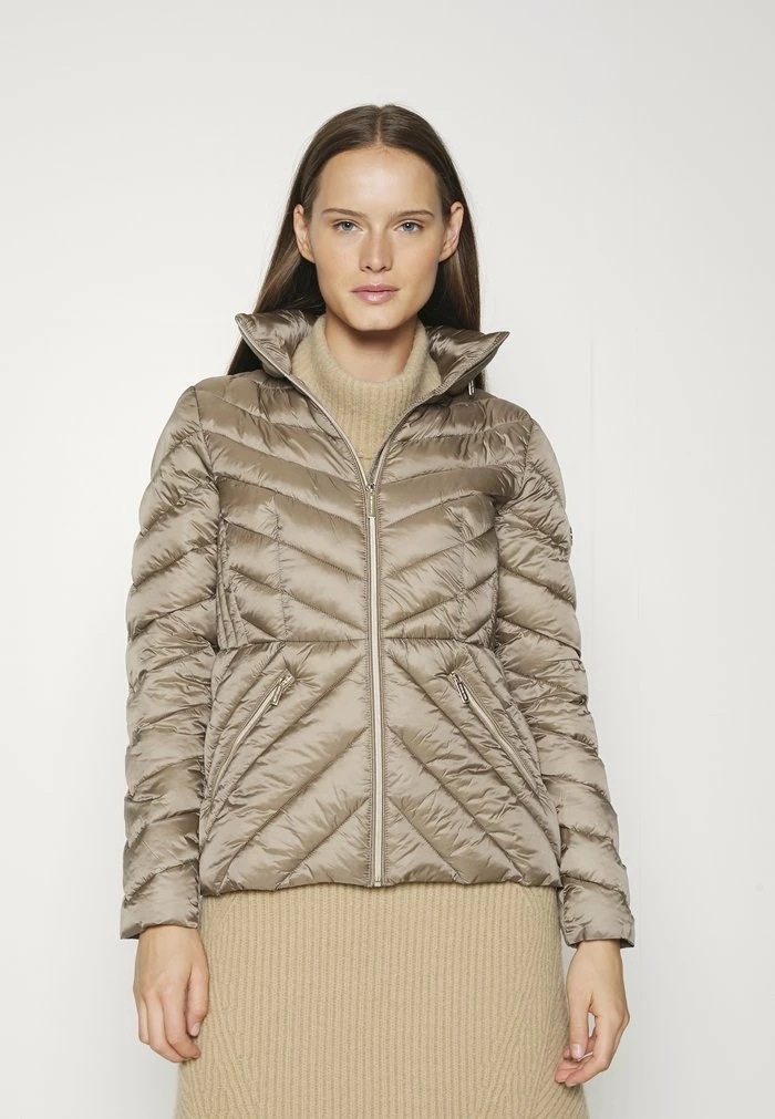 MICHAEL Michael Kors CHEVRON QUILTED PACKABLE - Light Jacket - Taupe 3 MICHAEL Michael Kors CHEVRON QUILTED PACKABLE - Light Jacket - Taupe