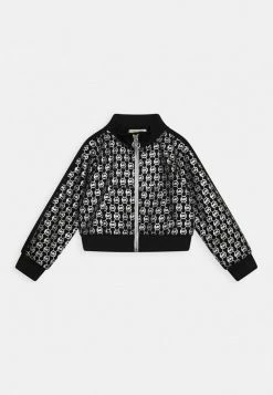 MICHAEL Michael Kors CARDIGAN ALL OVER - Zip-up Sweatshirt - Blackcharcoal Grey