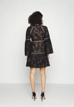 MICHAEL Michael Kors BELL MINI DRESS - Cocktail Dress / Party Dress - Black -MICHAEL Michael Kors shop ac7131aba8f04acc9cb84304a14b5f59