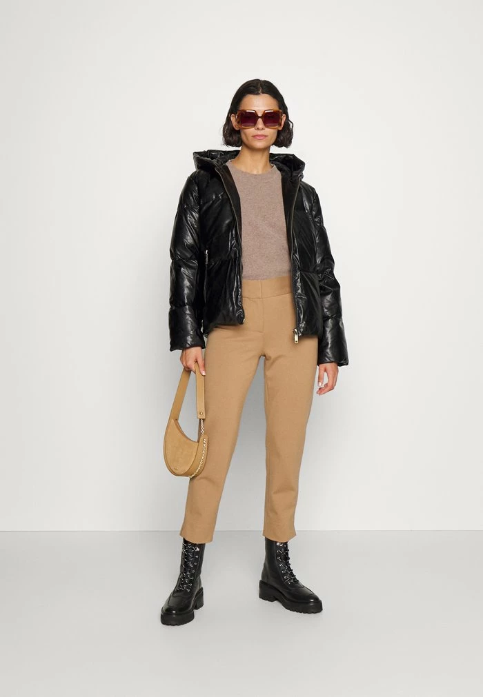 MICHAEL Michael Kors PONTE CROP PANT SLITS - Trousers - Cafe 4 MICHAEL Michael Kors PONTE CROP PANT SLITS - Trousers - Cafe - Image 2