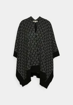 MICHAEL Michael Kors MEGA OPEN PONCHO - Cape - Black/bone -MICHAEL Michael Kors shop ad204032235b441ea77d9c58167db81c