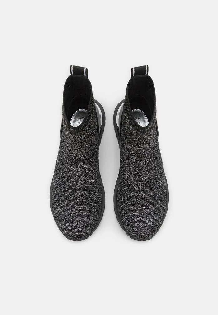 MICHAEL Michael Kors BODIE - High-top Trainers - Black/silver 7 MICHAEL Michael Kors BODIE - High-top Trainers - Black/silver - Image 5