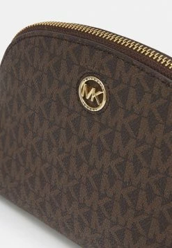 MICHAEL Michael Kors HERITAGE TRAVEL POUCH - Wash Bag - Brown/acorn -MICHAEL Michael Kors shop ae62d995eb324584a51ae1a12a8e020f