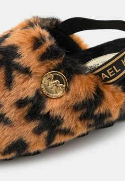 MICHAEL Michael Kors JANIS KAMRYN - Slippers - Tan/black -MICHAEL Michael Kors shop aebfdbee450b451597021f49c23b940e
