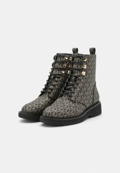 MICHAEL Michael Kors HASKELL - Lace-up Ankle Boots - Black/gold -MICHAEL Michael Kors shop af52c7b734284bc58adb7309e5ded220