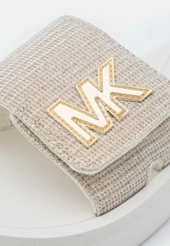 MICHAEL Michael Kors PLATFORM SLIDE - Mules - Champagne -MICHAEL Michael Kors shop af5fb4715cef4e4098400fd5f68f83d7
