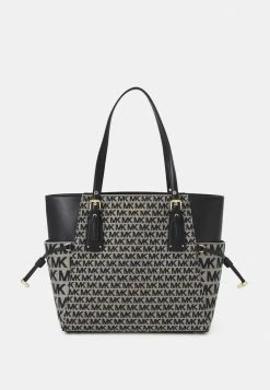MICHAEL Michael Kors VOYAGER TOTE - Tote Bag - Beige/black
