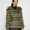 MICHAEL Michael Kors BELTED HORIZONTAL QUILTED PUFFER COAT WITH SNAP OFF - Winter Jacket - Khaki -MICHAEL Michael Kors shop afa8042ddfaf4f08a14f67239ee37cb8