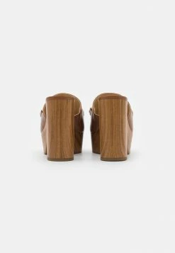 MICHAEL Michael Kors SCARLETT PLATFORM MULE - Clogs - Luggage -MICHAEL Michael Kors shop b01723b8e2ee440eab72bb176a102b95