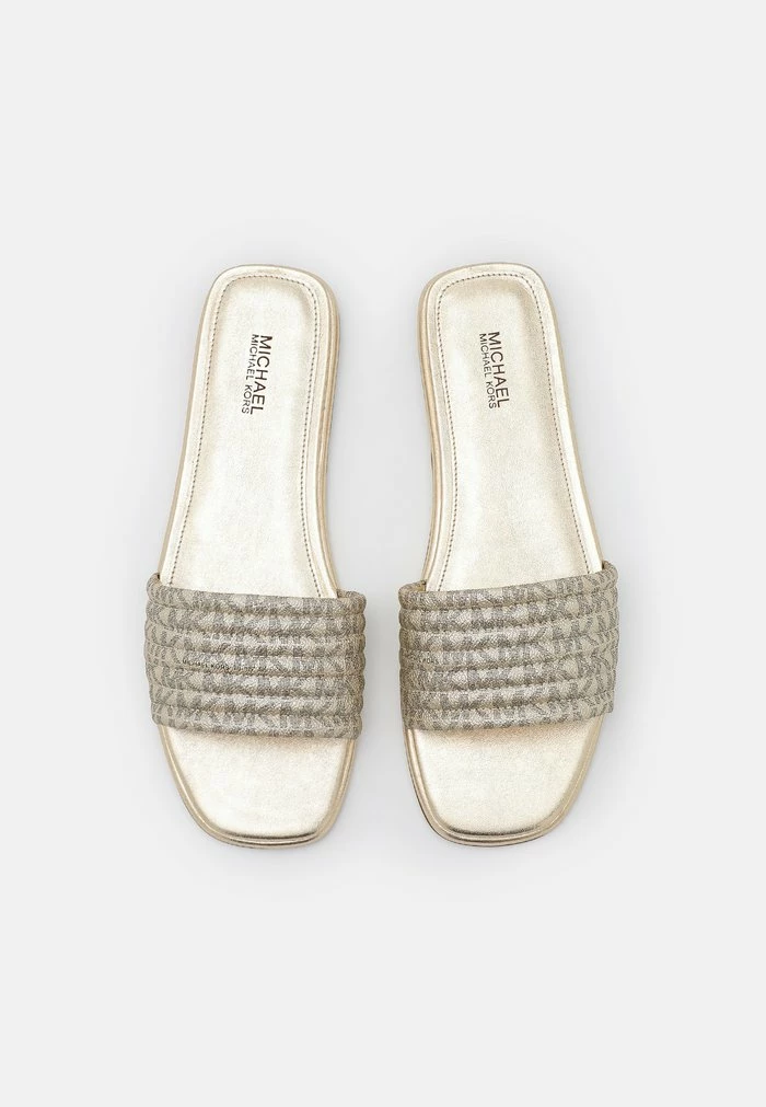 MICHAEL Michael Kors SADLER SLIDE - Mules - Pale Gold 7 MICHAEL Michael Kors SADLER SLIDE - Mules - Pale Gold - Image 5