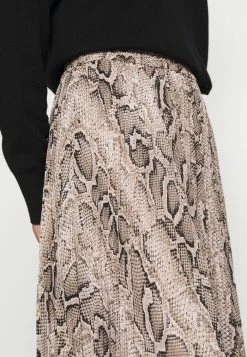 MICHAEL Michael Kors PLEATED SNAKE SKIRT - A-line Skirt - Dune -MICHAEL Michael Kors shop b24f33fe15664162a86e9aac174ff73c