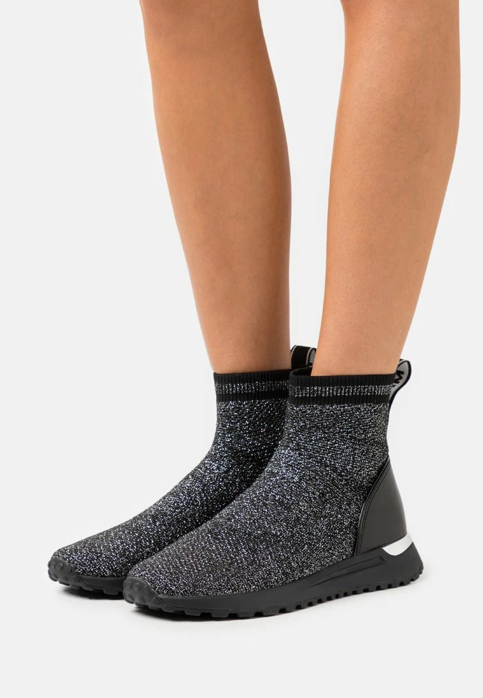 MICHAEL Michael Kors BODIE - High-top Trainers - Black/silver 3 MICHAEL Michael Kors BODIE - High-top Trainers - Black/silver