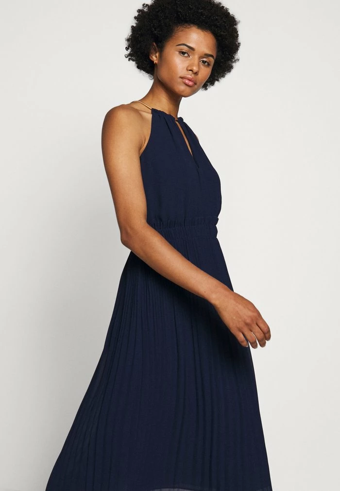 MICHAEL Michael Kors CHAIN NECK MIDI DRESS - Cocktail Dress / Party Dress - True Navy 7 MICHAEL Michael Kors CHAIN NECK MIDI DRESS - Cocktail Dress / Party Dress - True Navy - Image 5