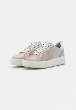 MICHAEL Michael Kors EMMETT LACE UP - Trainers - Silver/gold -MICHAEL Michael Kors shop b41b8d8abf424874b2965033e50b5d88