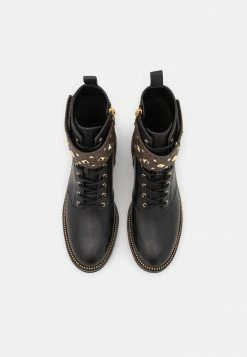 MICHAEL Michael Kors HASKELL CUFF BOOTIE - Lace-up Ankle Boots - Brown/black -MICHAEL Michael Kors shop b4ecf84494574c438c9360fa173e0a7b